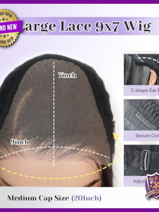 22 Inch Glueless Synthetic Lace Front Wig, Pre-Styled Layered Cut, Wear & Go